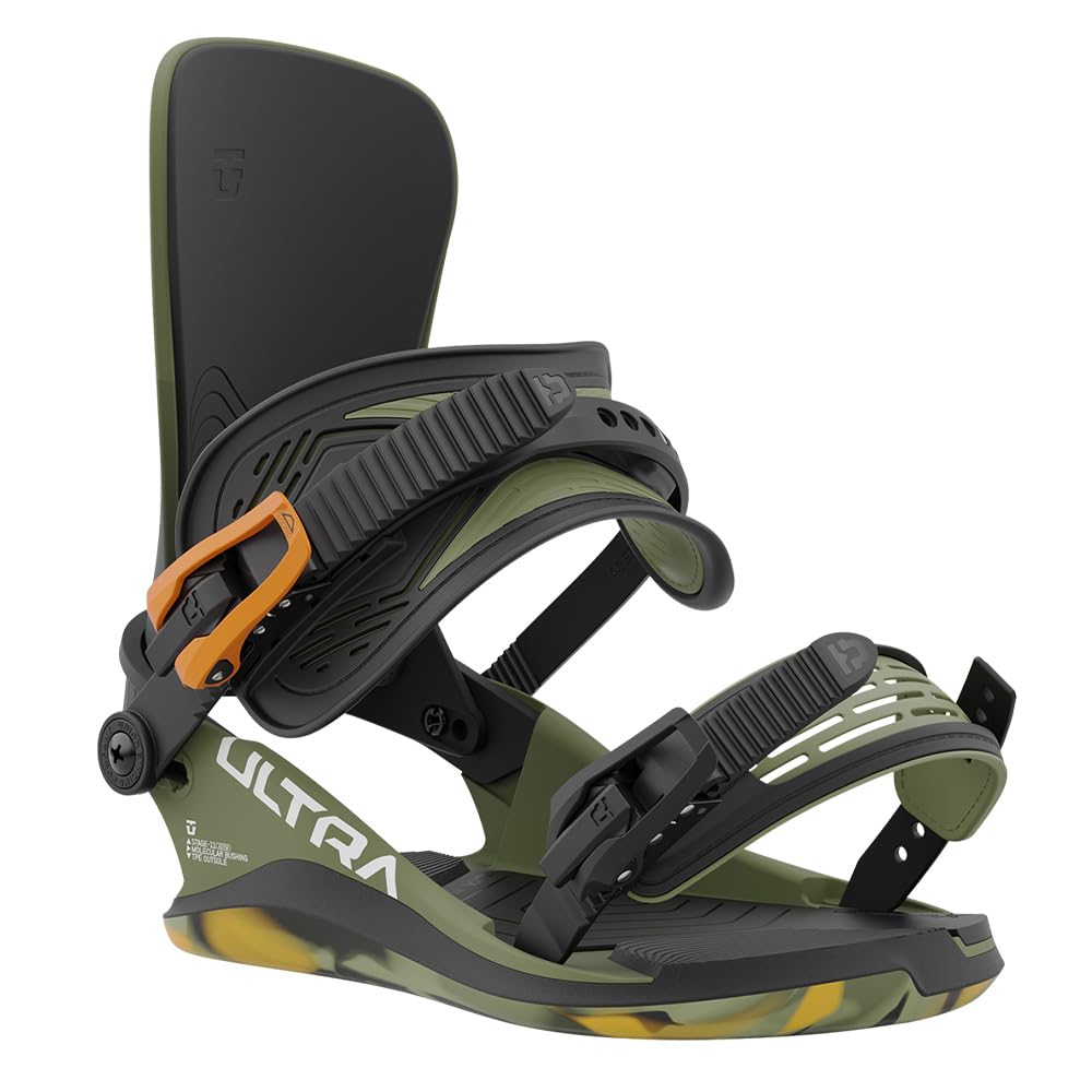 Union Ultra M. Mens Snowboard Bindings, L, Army