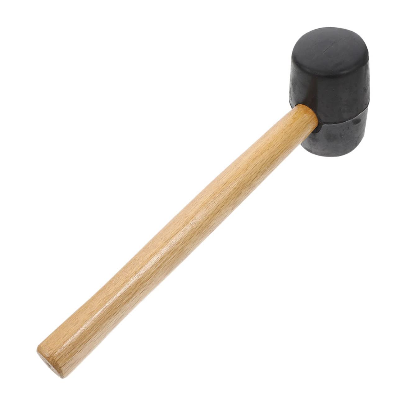IWOWHERO Rubber Mallet for Women Carpenter Hammer Wood Hammer Woodworking Tool Double-faced Rubber Mallet Handle for Installation
