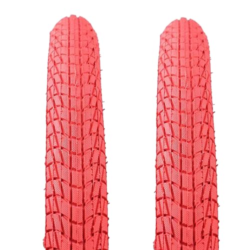 2 Cubiertas Bicicleta BMX 20x1.75 en Color Rojas Modelo Kenda