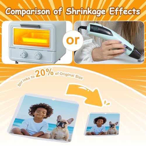 Image of Auihiay 24PCS Printable Shrink Sheets Dink Paper, Shrink Art, Shrink Plastic Sheets for Kids, Shrink Film for Keychains, DIY Crafts Projects and Easter Ornaments, Fathers Day (8.5 x 11 inch)