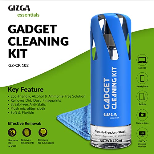 Gizga Essentials 2-in-1 Professional Cleaning Kit (XL -170ML) for Camera, Lens, Binocular, Laptop, TV, Monitor… - Image 3