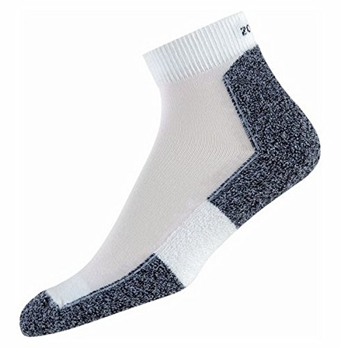 Calcetines acolchados para correr Thorlo Lite para hombre, color blanco, tamaño mediano, paquete de 1 Cover