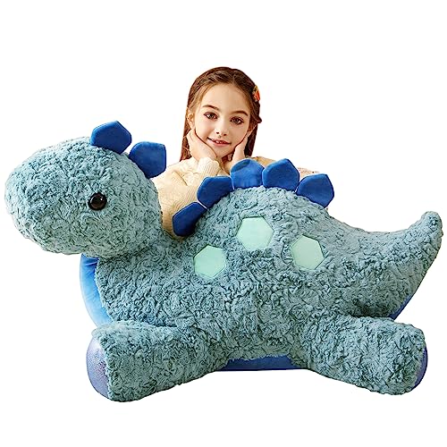 Tumyay Groß Stegosaurus Dinosaurier Kuscheltier Riesen Stofftier,78cm Gross Plüschtier Riesige Jumbo Plüsch Spielzeug,Geschenk für Kinder