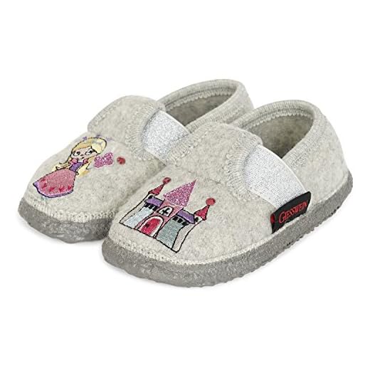 Giesswein Thüngen, Niedrige Hausschuhe Mädchen, Grau, 27 EU