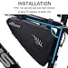 NDakter Bike Frame Storage Bag 2L, Waterproof Bicycle Triangle Pouch, Cycling Pack for Phone, Wallet, Keys, Tools, Accessories, Bikes Front Tube Bag for Mountain Road Bike, MTB Travle