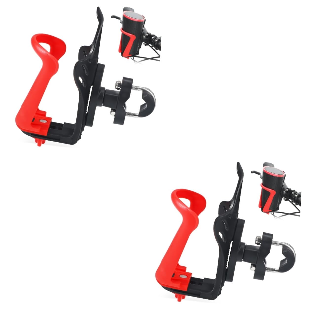Mipcase 2pezzi Portabottiglie Per Regolabile e Facile Installare Stabile Per Per Bottiglie Accessorio Per Escursioni e Sport All