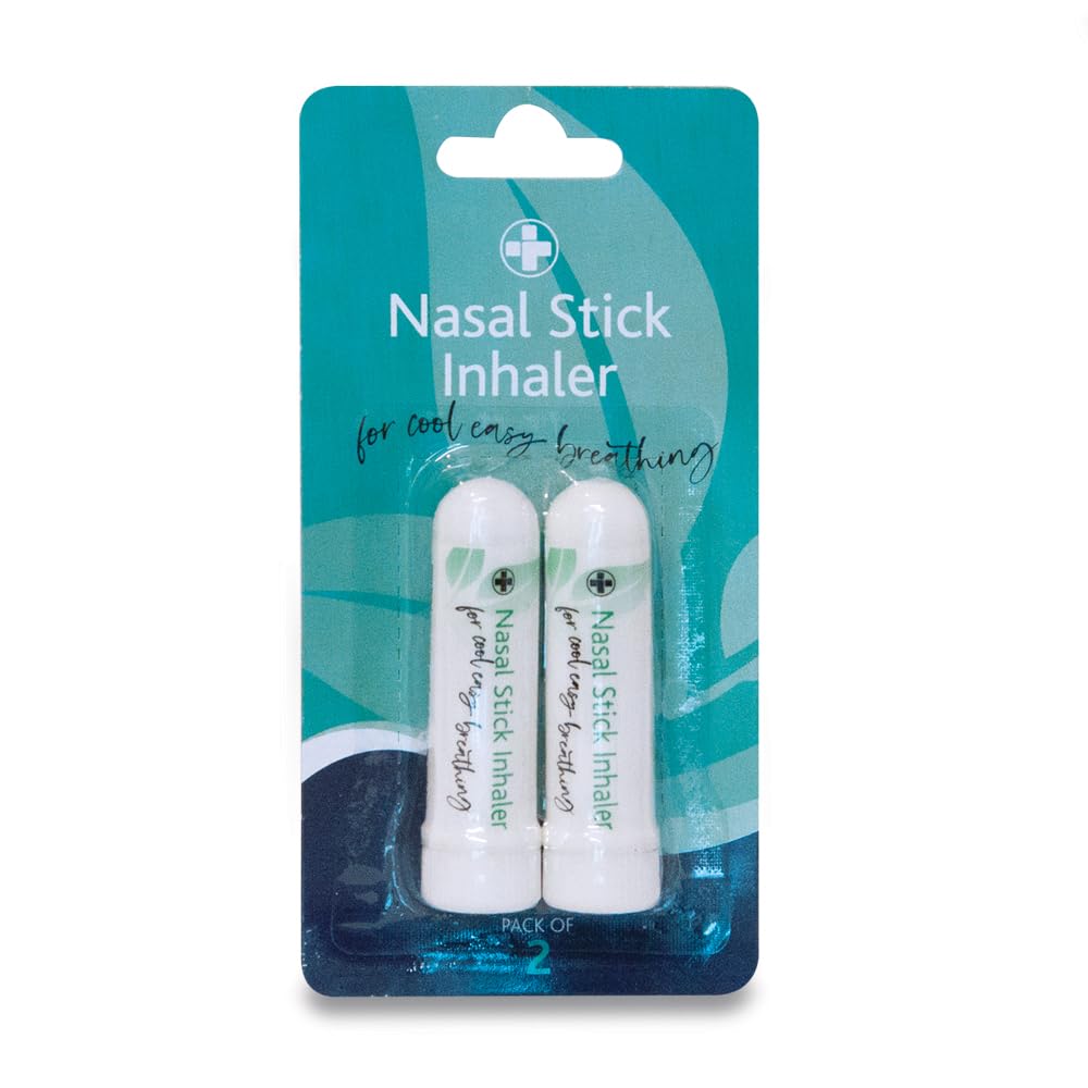 Reliance Medical Nasal Stick Inhaler, Instant Relief for Nasal Congestion, Sinusitis, and Airways, with Essential Oils of Eucalyptus and Menthol, Pack of 2 (Twin Pack)