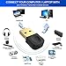 Bluetooth 5.0 USB Dongle, Rocketek Bluetooth Adapter for PC, Mini Low Energy USB Dongle Wireless Transfer for Laptop Bluetooth Headphones Speaker Keyboard Mouse Printer Music Calls, Windows 10/8.1/8/7