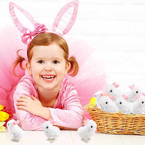 Cotiny 24 Pack Easter Jumping Bunny Wind Up Rabbit Toys Plush Bunny For Easter Party Favors Classroom Prizes Basket Stuffers #TOP3