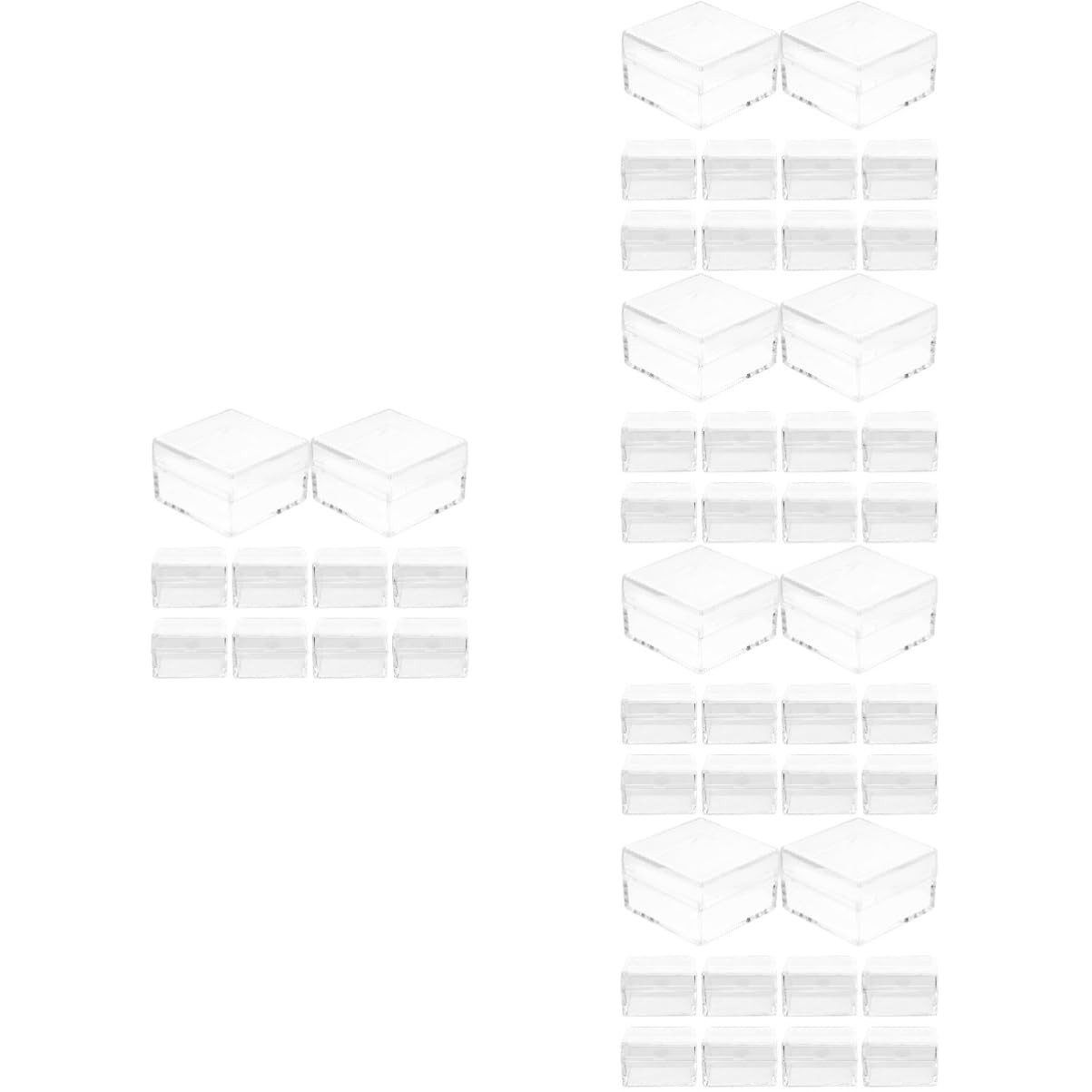 BESTYASH 5 Set Contenitori Per La Conservazione Dei Campioni Contenitore Del Campione Storage Box Vetrine Trasparenti Contenitore Espositivo Plastica 10 Pezzi * 5