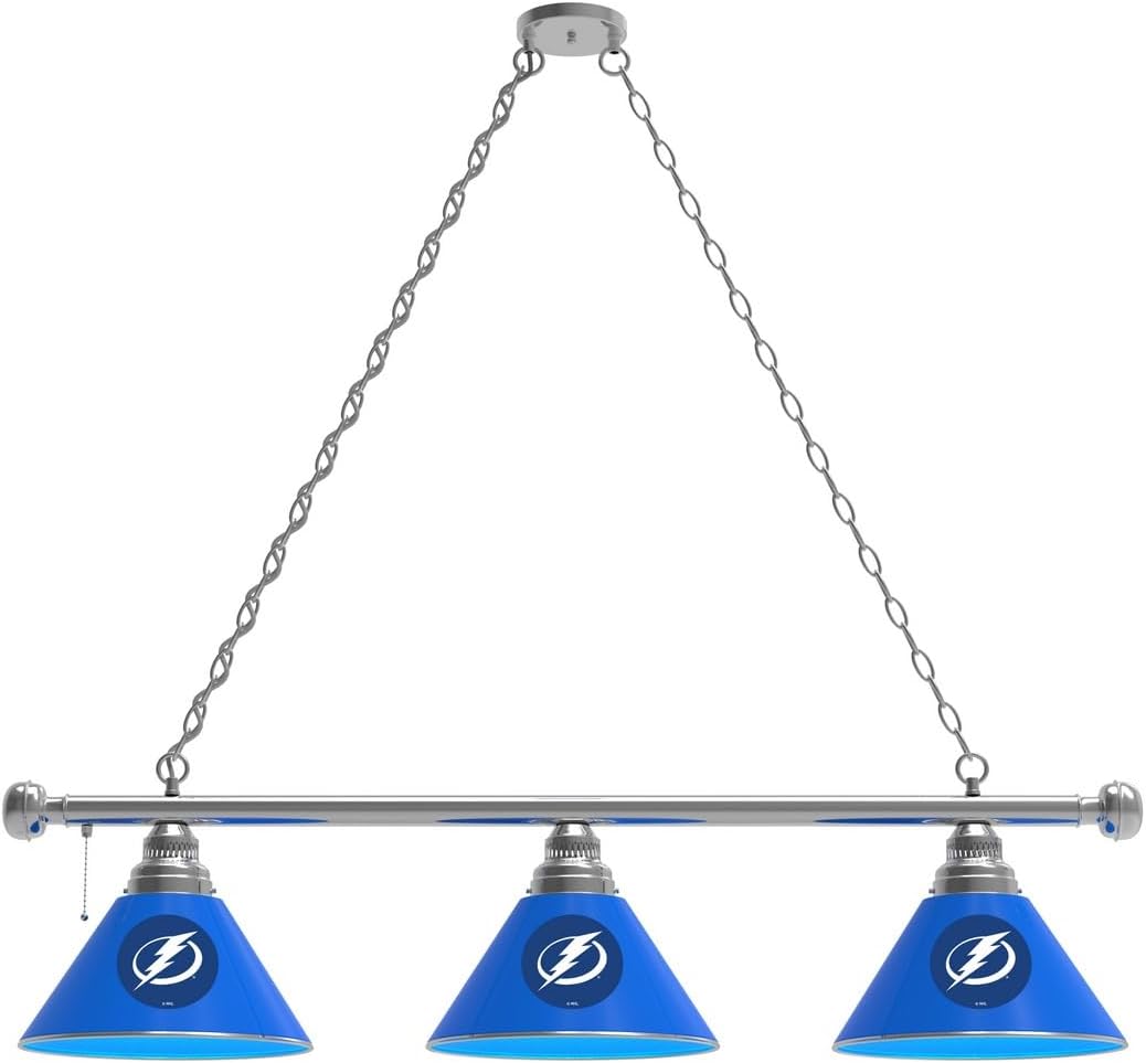 HBS Tampa Bay Lightning 3 Shade Billiard Light by The Holland Bar Stool Co.