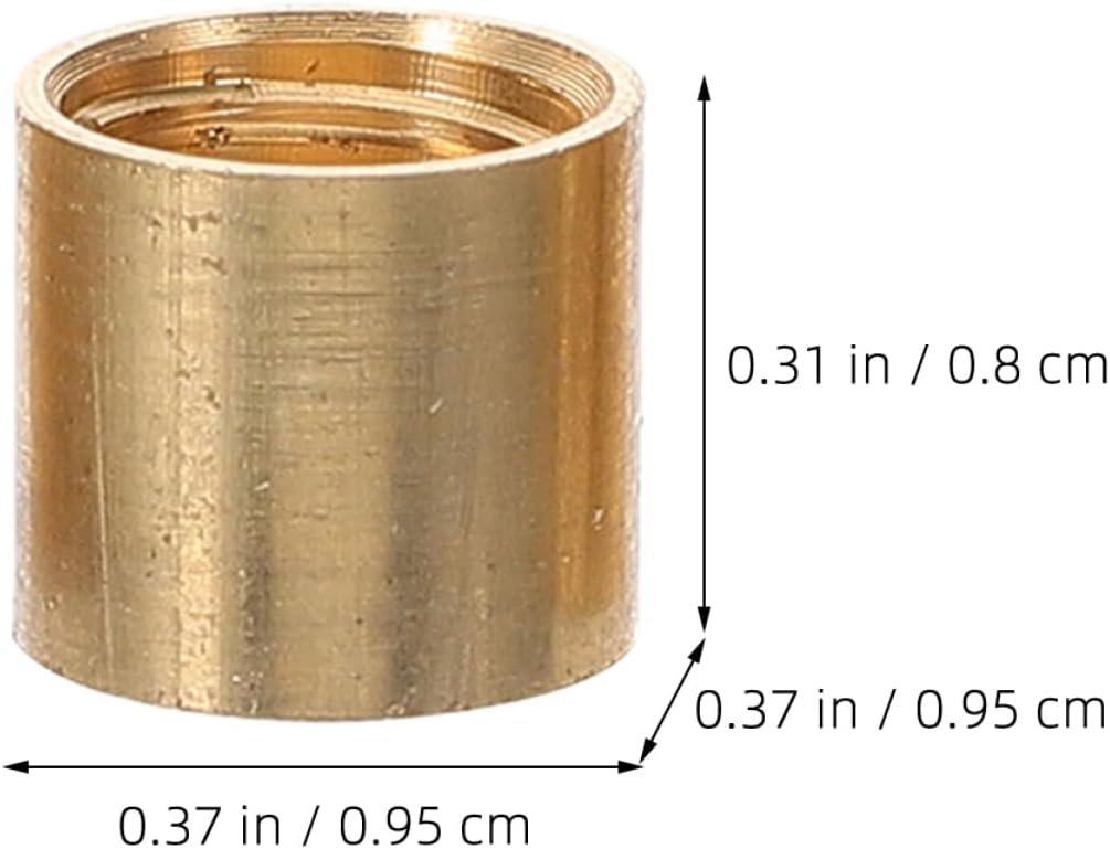 10Pcs Brass Pool Cue Ferrules Replacement Accessories for Snooker and Billiard Cues Compatible with Standard Pool Tables Lightweight and Design