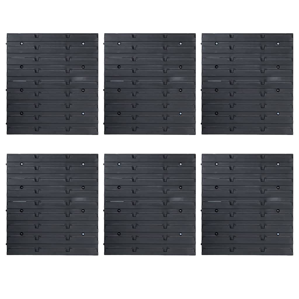 Juego de 96 piezas de almacenamiento para piezas pequeñas con paneles de pared azul y negro, sistema de plástico resistente para taller, garaje, sala de hobby, incluye 90 cajas y 6 paneles de