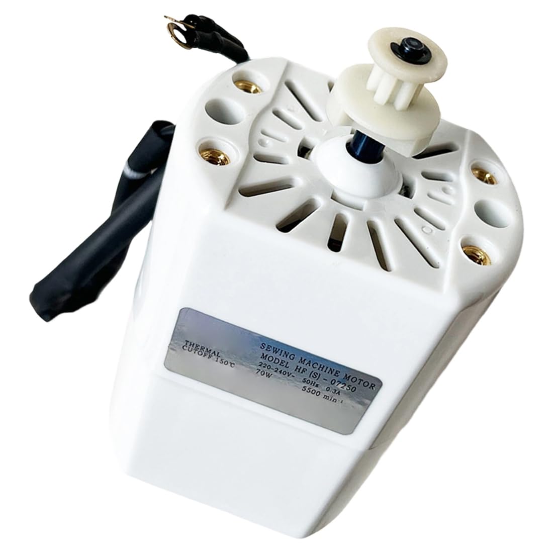 Vjsujehgy Universal 90W 7000RPM Sewing Machine Motor Replacement- Home Electric Motor for Straight/Curve Stitching& Hemming At 50Hz