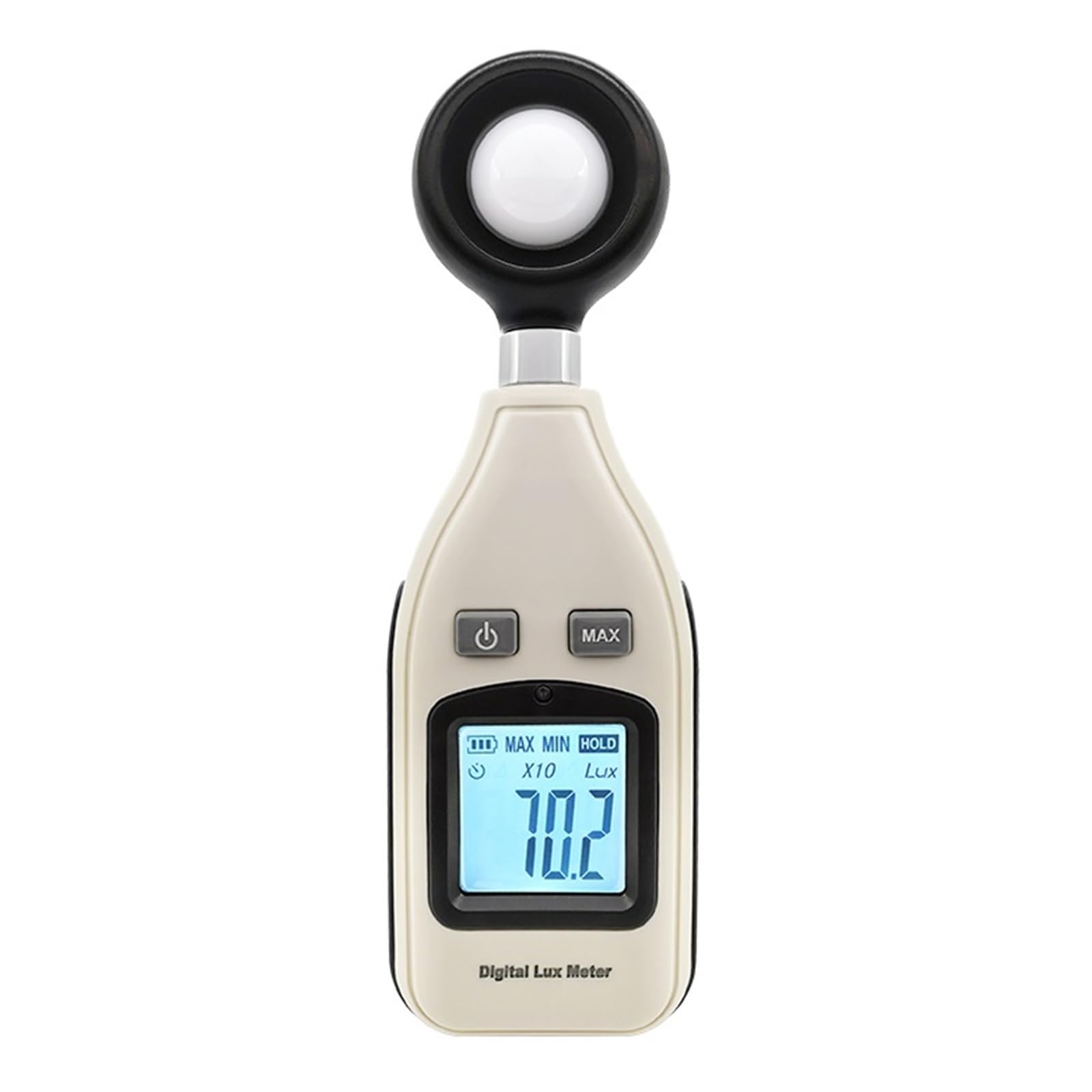 Luminómetro Digital 2 En 1, Fotómetro, Medidor De Lúmenes Luminosidad, Sensor 0-200000 Lux con Rango Automático Frecuencia Muestreo Veces/Segundo Medición Precisa Luz