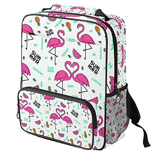Sac à dos ordinateur portable rose à compartiments ergonomiques pour le travail
