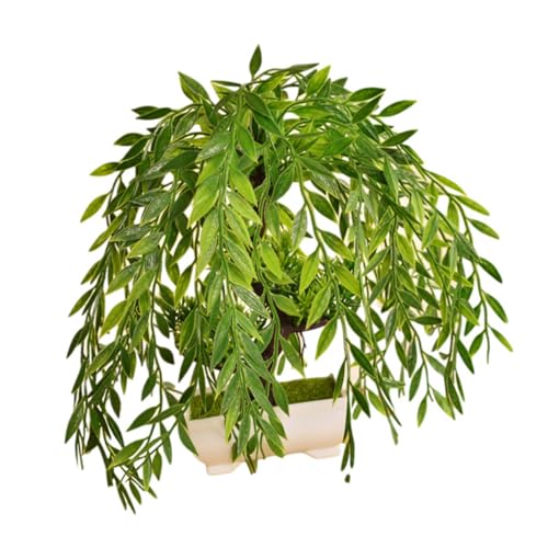 ULTECHNOVO Künstlicher Bonsai Kiefer Kunststoff Pflanze Lebensecht Zimmerpflanze Dekoration Desktop Gartendeko