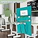 Toriexon Chair Pockets 24 Pack, 20 x 17 Inch Chair Pockets for Classrooms with Name Slots and Tags, Easy to Use Classroom Chair Pockets for Kindergarten, School, Home, Office (6 Bright Color)