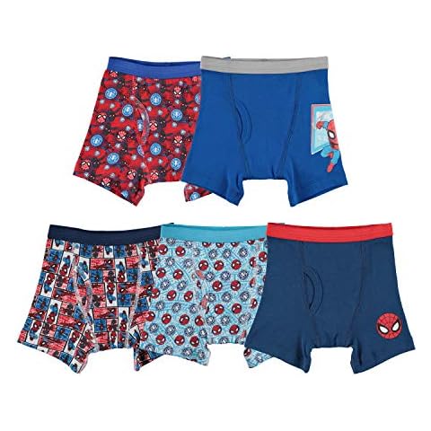 Marvel Spiderman Boys Boxer Briefs 5pk Cover
