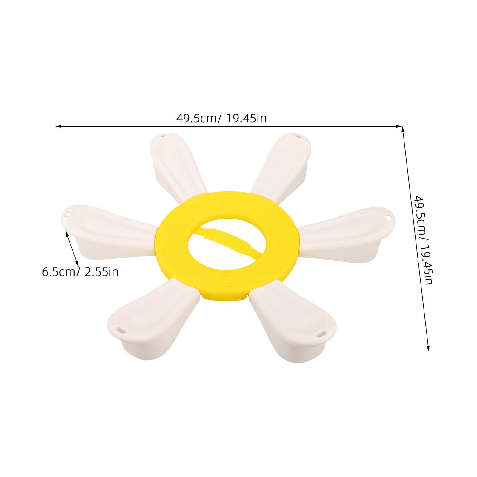 Supporto Stabile per Palla da Yoga in Plastica Robusta, Anello Porta-palla Antiscivolo da 49 Cm per Fitness e Yoga, Base Leggera e Portatile per Esercizi a Casa in Ufficio