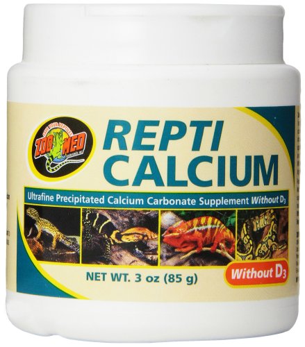 Zoo Med Calcium Without Vitamin D3 Reptile Food, 3 Ounce