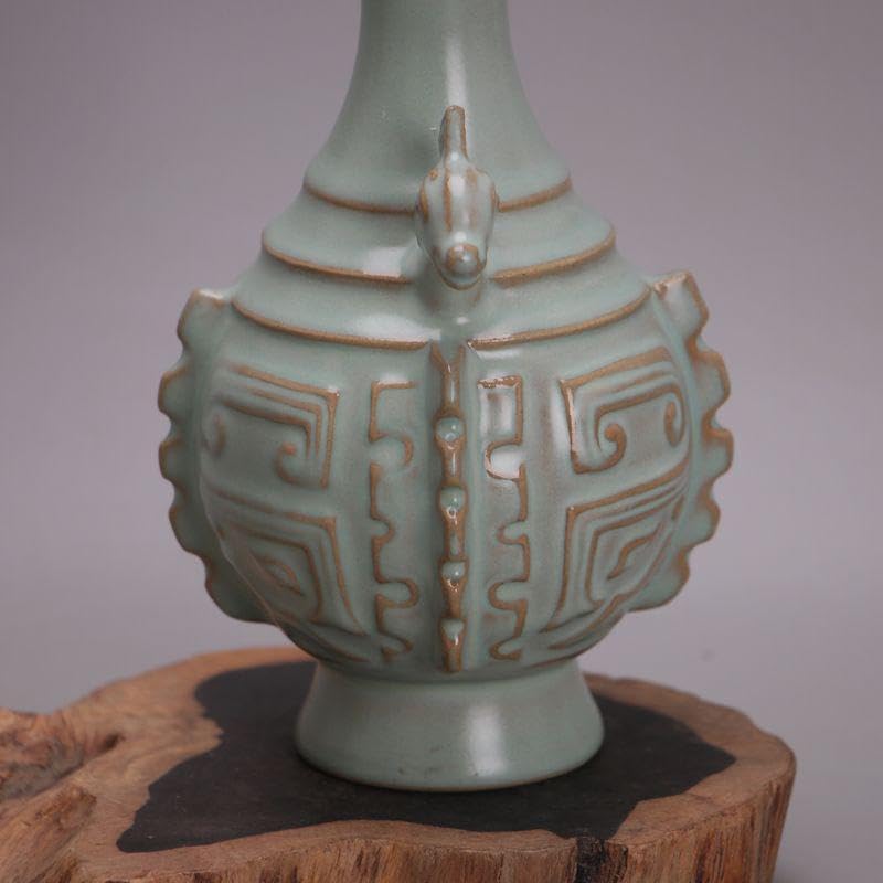 北宋汝窯元祐年双羊回紋尊瓶  景徳鎮 陶磁器 装飾品 工芸品 美術品 置物 Amazon.co.jp: 北宋汝窯元祐年双羊回紋尊瓶 景徳鎮 陶磁器 装飾