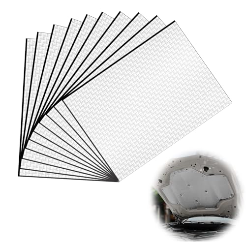 Paneles Aislantes de Aluminio de 5 mm,Placa Aislante Térmico,Termico Autoadhesivo Car Adhesive,Acústico Insonorización Coche 250 x 180 x 5 mm,para Acústico, Aislamiento, Impermeable, Ignífugo