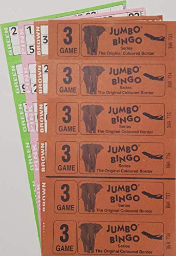 750 3 PAGE GAMES JUMBO BINGO TICKETS 6 TO VIEW JUMBO BINGO BOOKS โ image 1