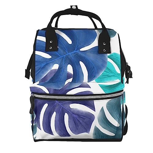 Sac à dos voyage multicolore avec motif feuilles de palmier école rando