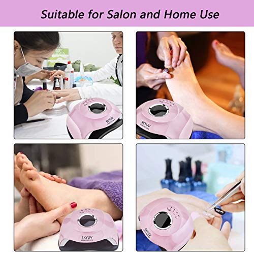 UV-Lampe UV 80W LED Nagellampe Nagellampe Nagellampe Nagelstudio mit Timer/Sensor für Maniküre Weiß – Bild 8