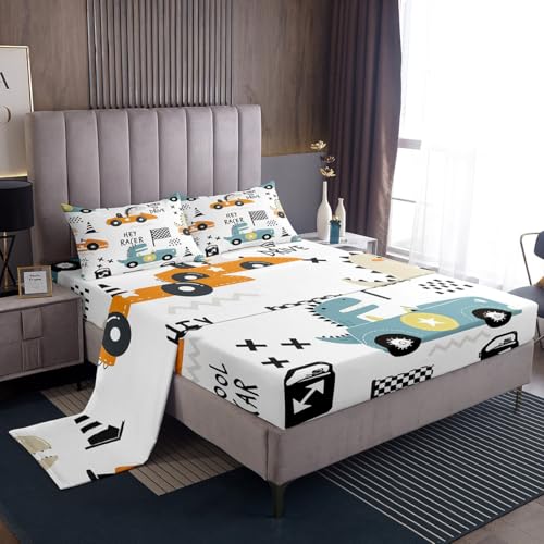 Feelyou Cartton Car Sheet Set Kids Gift Full