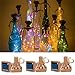 Produktbild 3 Stück / 10 Stück LED Weinflasche Korklampe, Kupferdraht Märchenlampe, Solargirlande Lichterkette, Weihnachtsdekoration, DIY Beleuchtung, 2M / 20 LED