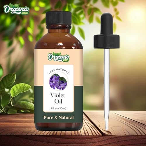 Image of Organic Zing Violet (Viola) Oil | Pure & Natural Essential Oil for Aroma, Diffusers, Haircare & Massage - 30ml /1.01fl oz