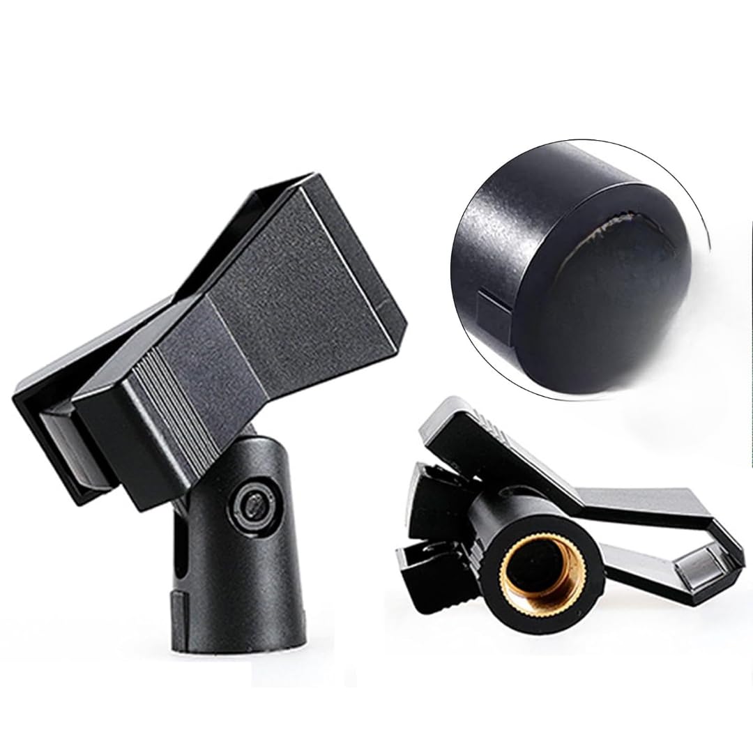 Syskonics Mic Clip Holder Adjustable Mic Holder Clamp for Speeches Performances 1