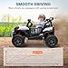 Qaba 24V 2 Seater Ride on Car, Electric Off-Road UTV Truck w/Parent Remote Control, Music, Lights, Ride on Toy for Kids Ages 3-8, White