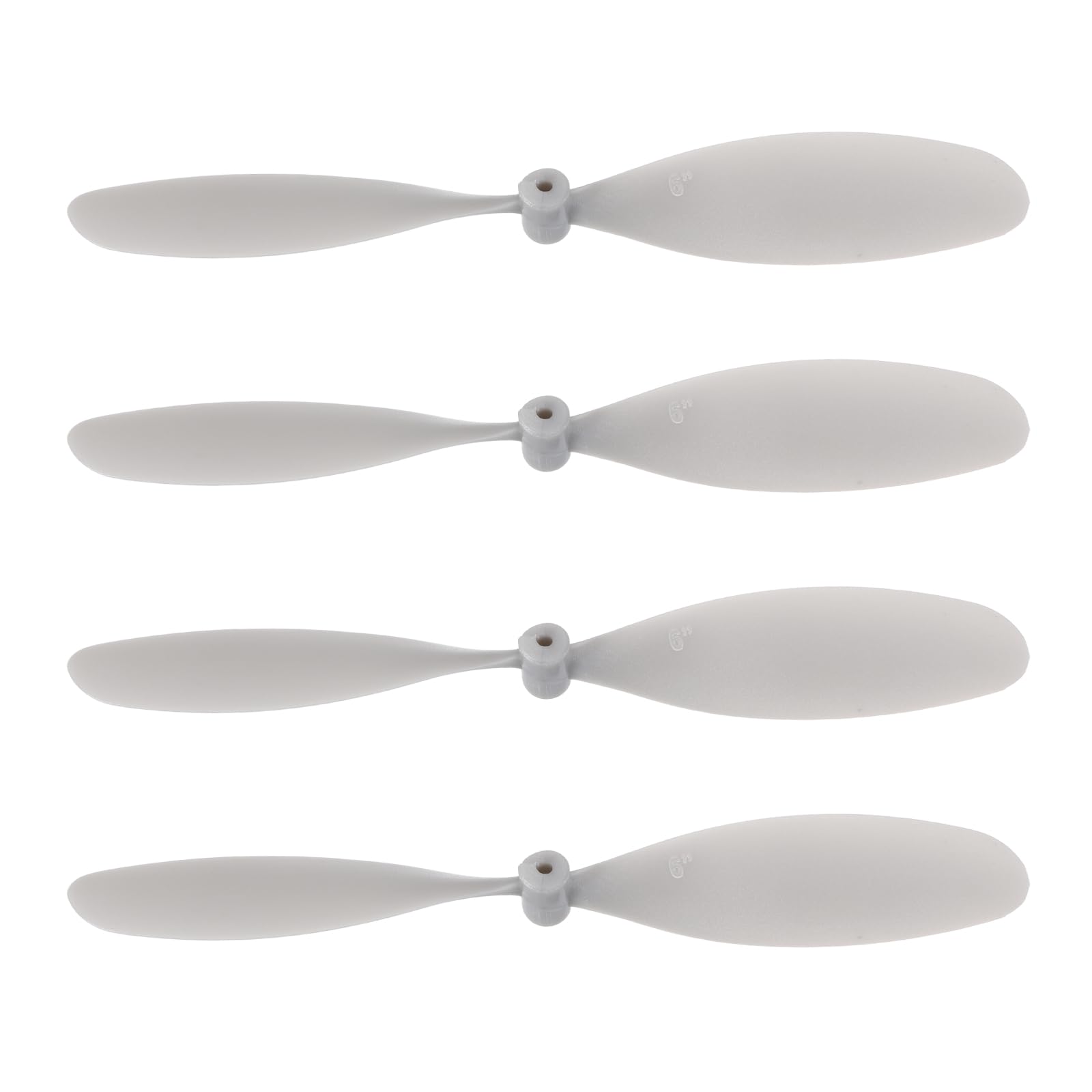 sourcing map Plastic Propeller, Propeller Props Blade Helicopter Kit 6" Fold Resistant for STEM Activities Powered Airplanes DIY Science(Silver, Pack of 4)