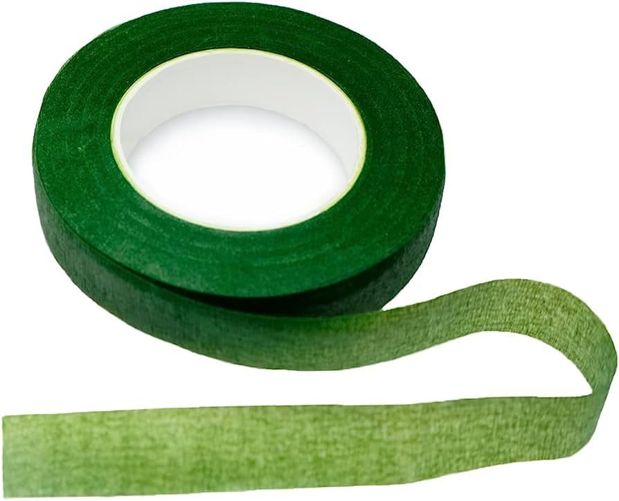 Image of TRAIS Green Floral Tape Pack of 5 Rolls | Florist Stem Wrap Tape for Flower Arrangement, Bouquet Making, Artificial Flowers, Wedding Decoration & DIY Craft Supplies