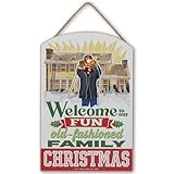 National Lampoon's Old-Fashioned Family Christmas Wood Wall Decor - Fun Christmas Vacation Hanging Decoration for Home