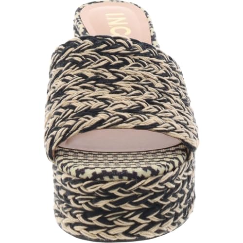 INC Womens Slip On Peep Toe Block Heel Black 7 Medium (B,M)3