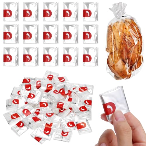 BESTonZON 100 sacchetti per forno. Borsa per arrostire tacchino Borsa per la cottura degli animali domestici Tostapane Trasparente Borse Per Spruzzare Tacchino Per Pollo Prosciutto Frutti di mare