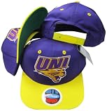 Northern Iowa Panthers Purple/Yellow Two Tone Plastic Snapback Adjustable Plastic Snap Back Hat/Cap