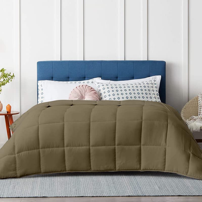 Image of Razzai Restful Sleep Microfiber Summer Season Ac Comforter 220 GSM (90 inch x 90 inch Inches /228cm x 228cm) - Queen Size Comforter|Beige|