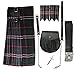 Produktbild Tartanista - Herren Kilt-Set - 5-teilig - Scottish National - Taille (Nabelhöhe): 76,2cm (30)/Länge: 61cm (24)