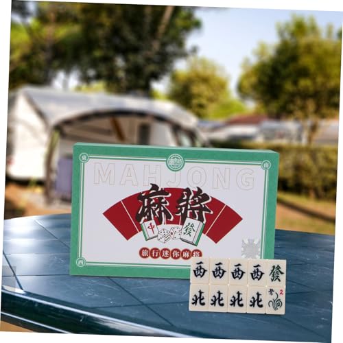 Jeu de mahjong portable miniature pour petits espaces et déplacements - 4
