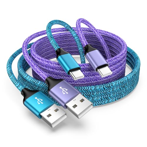 USB C Charger Cord Fast Charging Android Phone Charger Type C Charging Cable 6FT 2Pack for Samsung Galaxy A57 A37 S26 Ultra S25 Edge S24 S23 S22 S21 A17 A56 A36 A26 A16 A55 A35 A25 A15,Pixel 10 9a 9