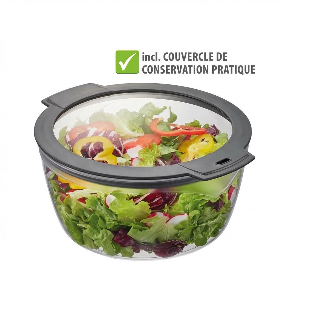 GEFU Essoreuse à Salade ROTARE + Couvercle fraîcheur
