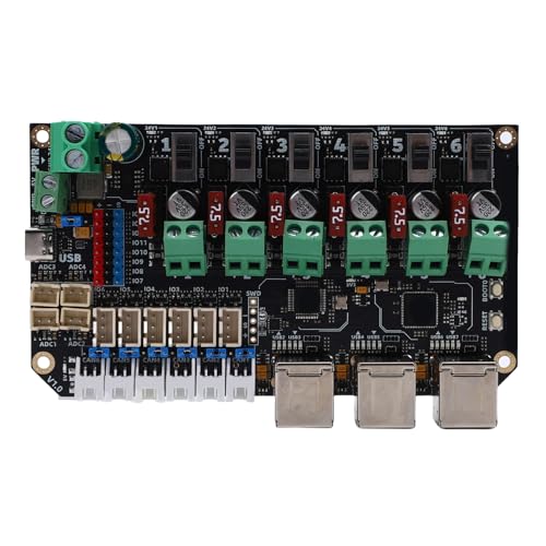 Carte mère d'imprimante 3D PCB multi-têtes Jeffergarden avec alimentation CC 7,5A