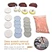 WOOPOWER Glass Polishing Kit, 34Pcs/Set Scratch Removal Set Deep Scratch Remover Window Repair Tool, Felt Polishing Pad for Windscreen and Glass