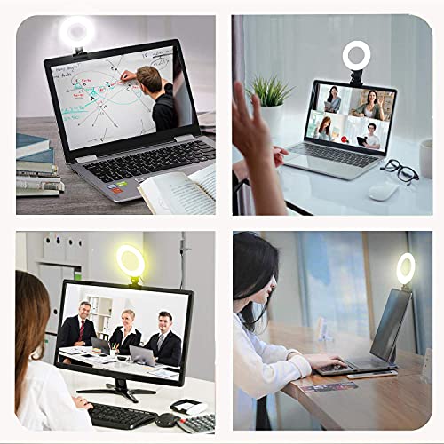 Selfila Ring Light 5 Inch USB Portable, 3200K-6500K Dimmable LED Clip on for Laptop Computer Monitor Phone, Content Creator Makeup Conference Selfie Video (Black) by selfila - Image 3