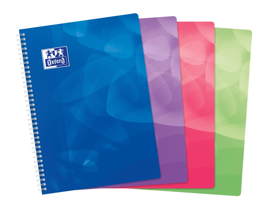 Cahiers A4 Oxford polypropylène petits carreaux 5x5 pour une organisation quotidienne efficace
